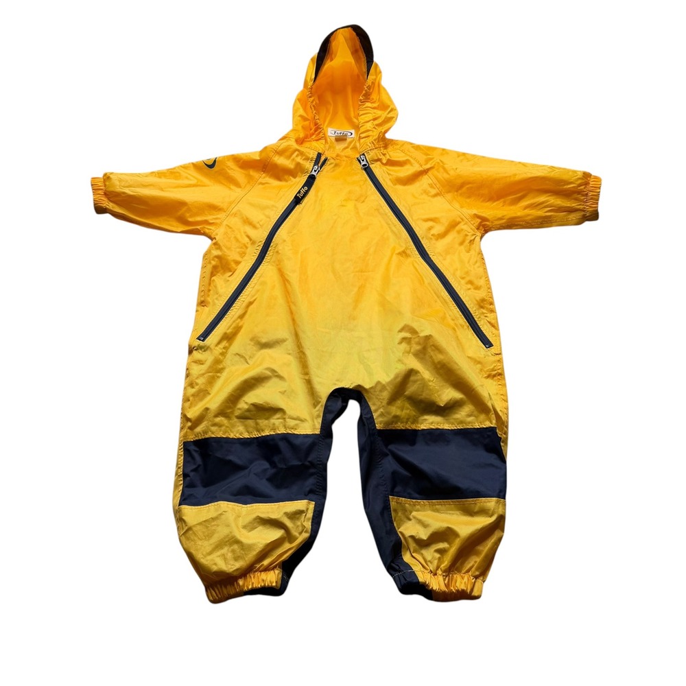 TUFFO Muddy Buddy Yellow Rain Suit Jacket Unisex 18M Outdoor Rainy Day